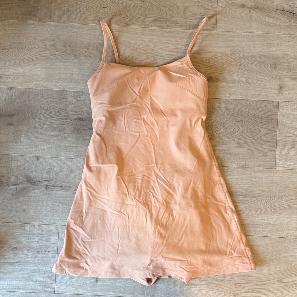 Lululemon Align Cami Strap Dress, Peach Bellini, 6